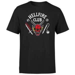 Stranger Things Hellfire Club Vintage Unisex T-Shirt - Black